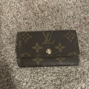 Louis Vuitton Black and Brown Monogram Wallet